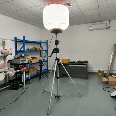 Đèn khinh khí cầu chân máy di động phát sáng màu trắng cho tháp chiếu sáng di động LED