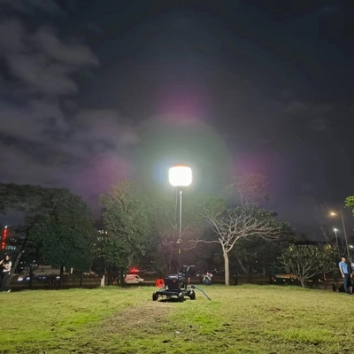 IP65 LED Telescopic Mast Inflatable Work Light Tower cho Xây dựng và Công trình Đường