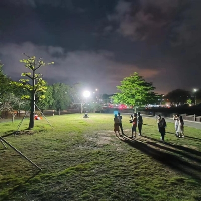 IP65 LED Telescopic Mast Inflatable Work Light Tower cho Xây dựng và Công trình Đường
