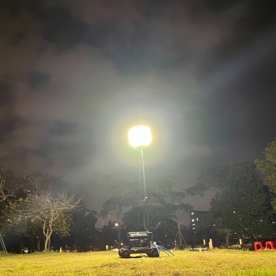 IP65 LED Telescopic Mast Inflatable Work Light Tower cho Xây dựng và Công trình Đường