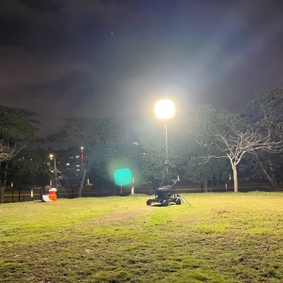 320W Giải pháp chiếu sáng Dịch vụ DIALux evo Layout 51200lm Tháp đèn Tripod cho trường hợp khẩn cấp