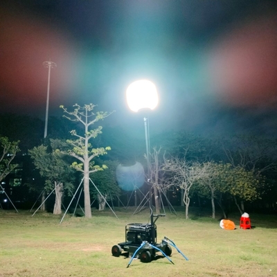 320W Giải pháp chiếu sáng Dịch vụ DIALux evo Layout 51200lm Tháp đèn Tripod cho trường hợp khẩn cấp