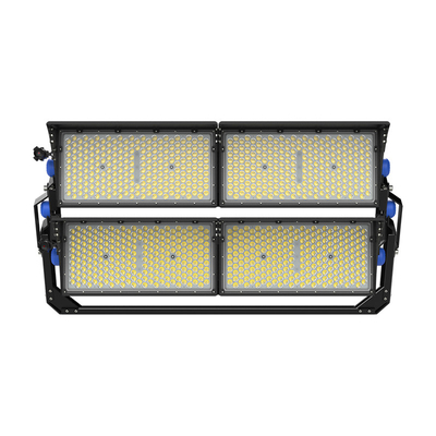 Đèn bóng đá sân vận động 2000W được gắn trên cột cho sân bay