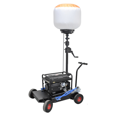 Kích thước xây dựng bong bóng Tháp đèn xây dựng 80000lm 500W Máy phát điện diesel Tháp đèn