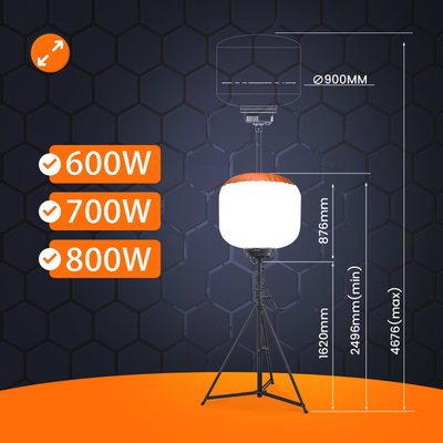 700W đèn bong bóng LED 112000lm ngoài trời tháp ánh sáng cho ánh sáng công nghiệp