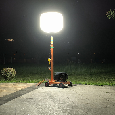 Trolley Lighting LED Balloon Light Tower 1400W Mast Light Tower cho cứu hỏa và cứu hộ