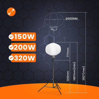 Tháp chiếu sáng di động 200W Quả bóng sáng đầy màu sắc cho sự kiện tiệc