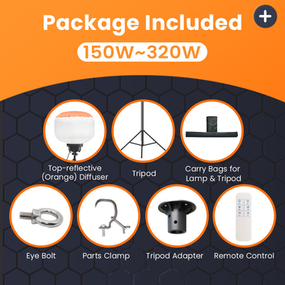 Đường tháp chiếu sáng di động 200W 320W cho các sự kiện ngoài trời