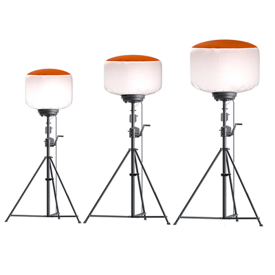 Manual Lift Hand Crank Tripod Light Tower 320W Ánh sáng bong bóng ngoài trời cho quảng cáo
