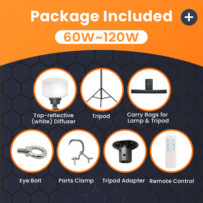 5000 giờ bóng đèn LED đèn 60W 100W LED tháp đèn cho các bữa tiệc trại