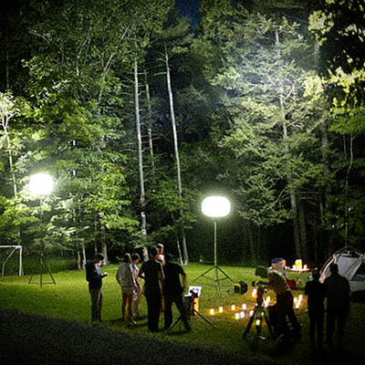 Tripod đèn bong bóng LED 200W Moon Balloon Lighting Tower cho cắm trại ngoài trời