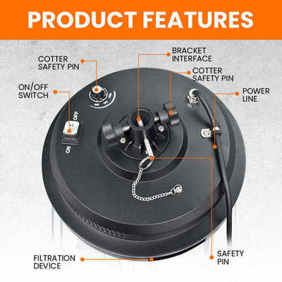 Nhà máy bán buôn 36W ngoài trời đèn LED đèn chiếu sáng điều chỉnh với cánh tay kéo dài cho cắm trại ngoài trời