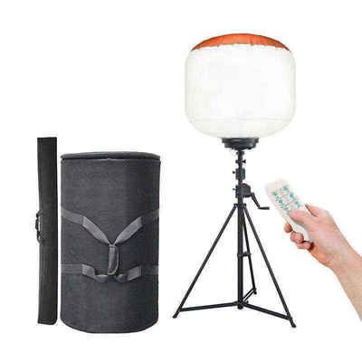 Portable Light Tower with AC90-305V Input Voltage 160LM/W Efficiency and Aluminum + Steel + PC + Fabric Material